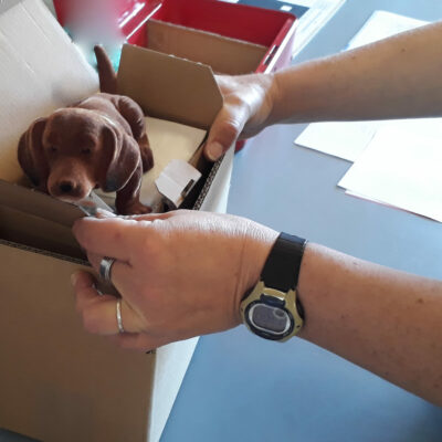 Konfektionierung Wackeldackel